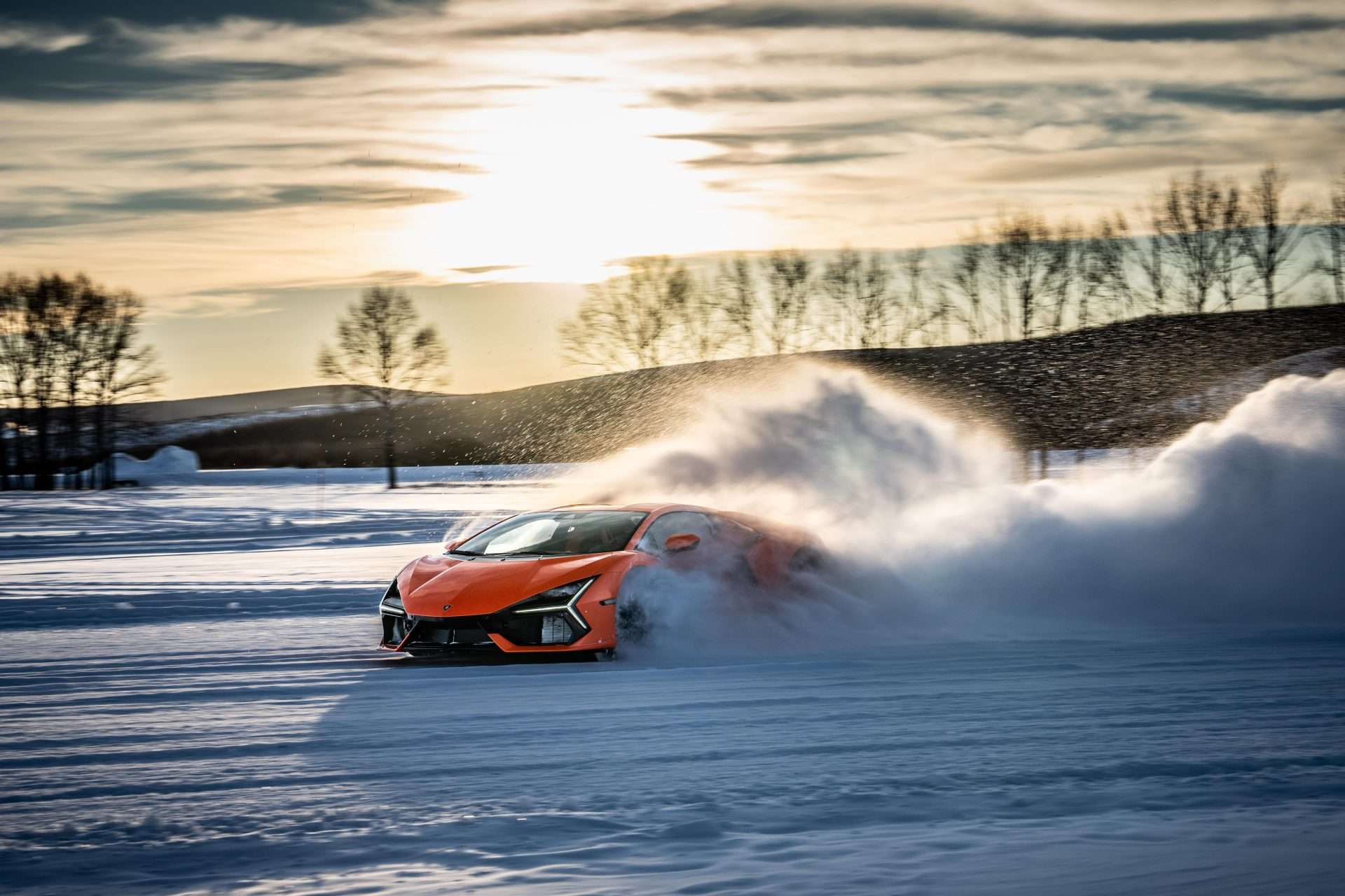 Lamborghini ile Buzda Adrenalin