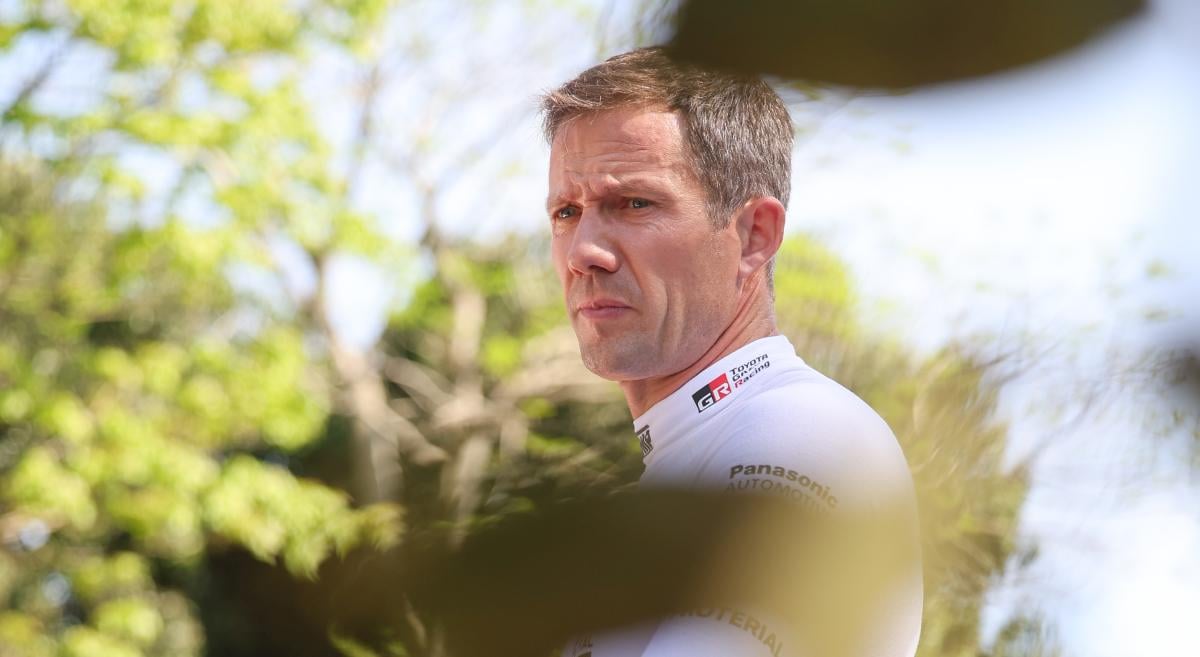 Sebastien Ogier Rally Sardinia'da yarışıyor.