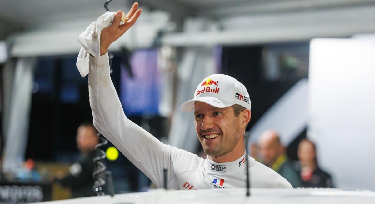 Sébastien Ogier rallide yarışırken